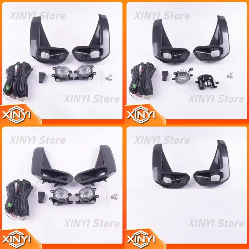1 Set Front Bumper Fog Light Daytime Running Light for Toyota Hilux RECCO 2020-2021