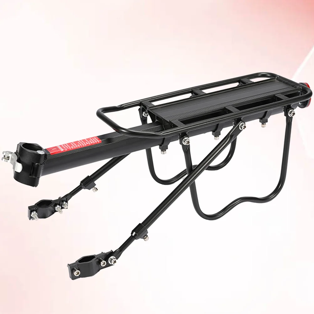 Bike Rear Shelf Aluminum Alloy Carrier Rack Mountain Bike Back Stand Durable for Outdoor Travel Storage Back Stand
