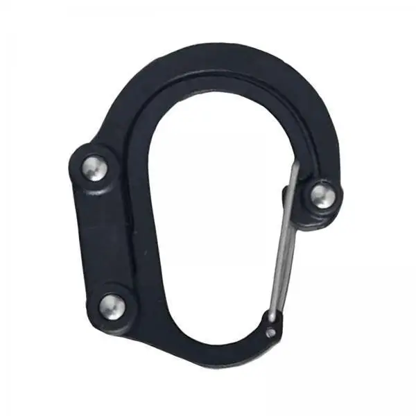 Carabiner Clip Hook Small Aluminum D Ring Bag Purse Key Chain Holder Foldable for Stroller Backpack Camping