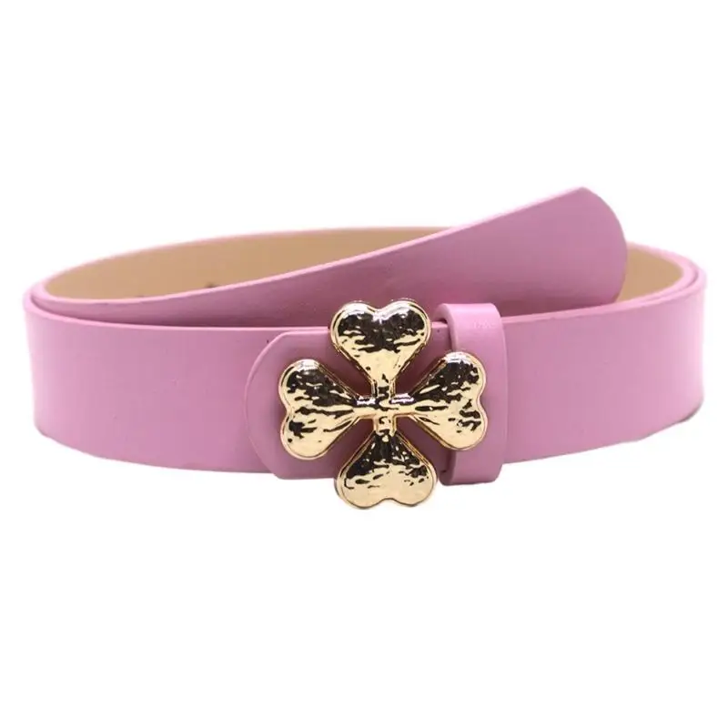 39BB بو الجلود حزام للرجال الإناث حزام الجينز السيدات خمر حزام حزام الإناث #3