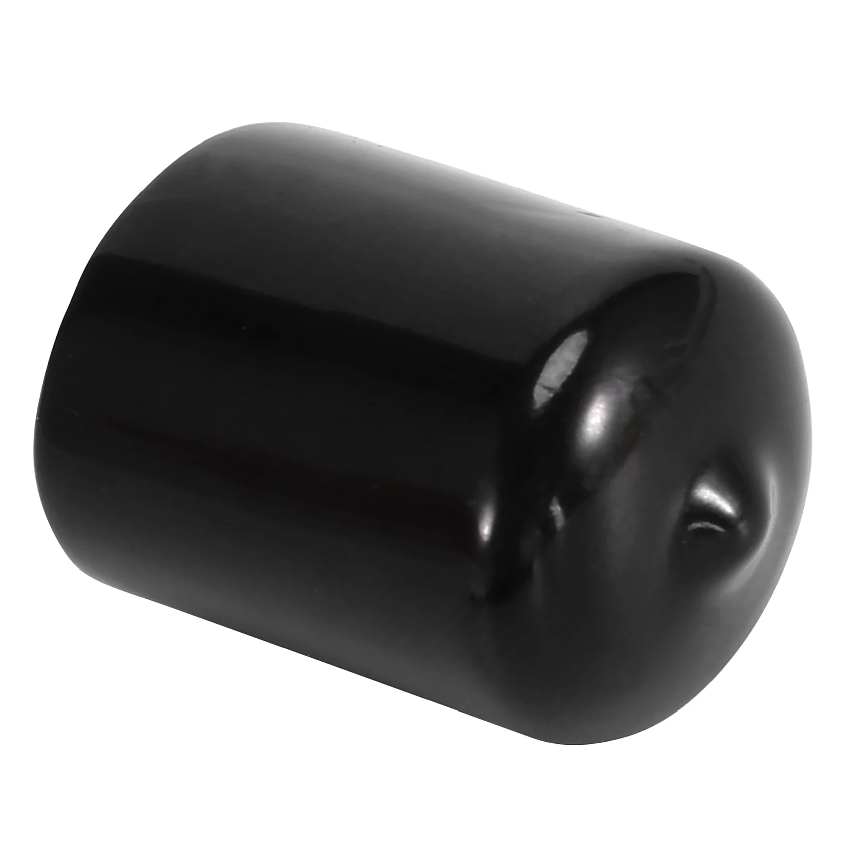 สกรูสลักดุมปลายยางยืดไวนิล156ชิ้นฝาครอบป้องกันเกลียวยาง9ขนาด2/25ถึง4/5นิ้ว (สีดำ)