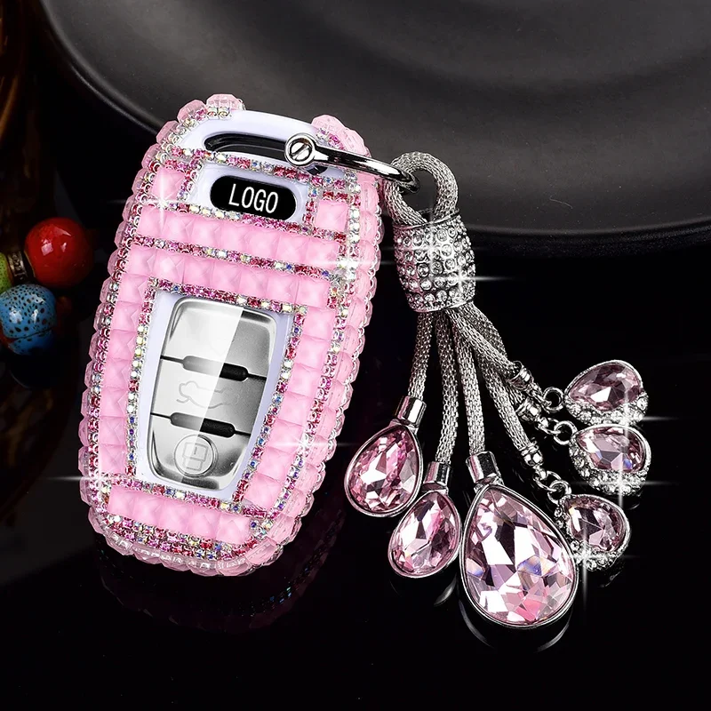 

Fashion Sparkling Rhinestones For Audi Car Key Fob Cover A1, A3, A4, A4L, A5, A6, A6L, A7, A8, Q3, Q5, Q7, S4, S5, S6, S7, R8, T