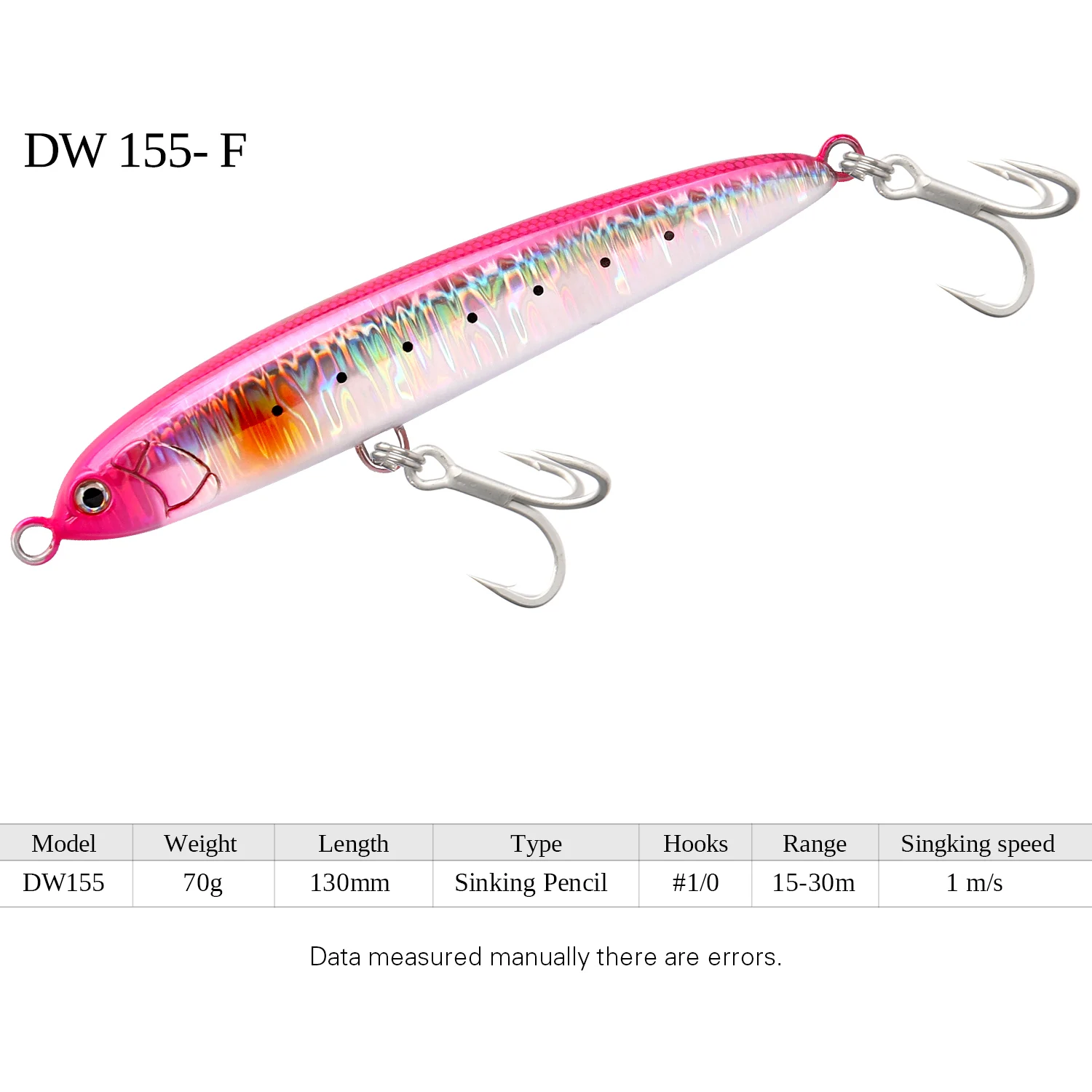 TSURINOYA Sinking Stickbait Potlood 130S Vissen Lokt 130mm 70g Wobbler Kunstmatige Harde Aas voor Zee Tonijn GT boot Vissen Lokken
