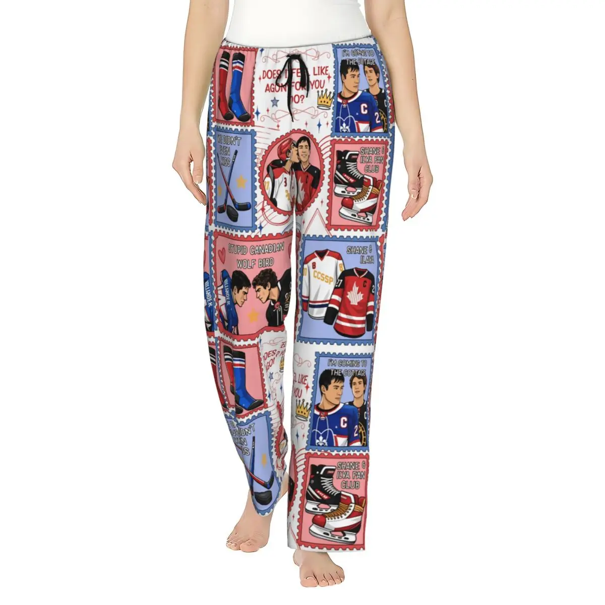 Heated Rivalry Ladies Loungewear pants Comfy Hockey Romance Pajama Pants Dorm Pj Bottoms