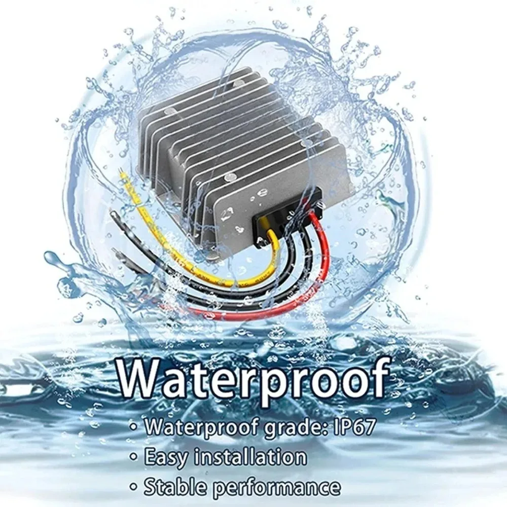 DC Voltage Converter Regulator Reducer DC 12V Step Up to 48V 1A-15A for Light Waterproof Power Supply Transformer Volt Module