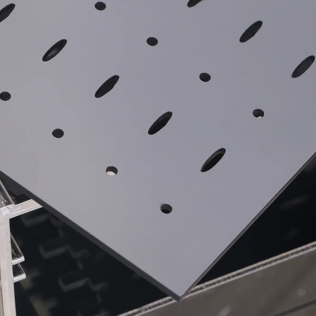 

30 сеток, 3-уровневый акриловый ящик для хранения сережек, органайзер, подставка для ювелирных изделий, держатель для принадлежностей, ящик, черный