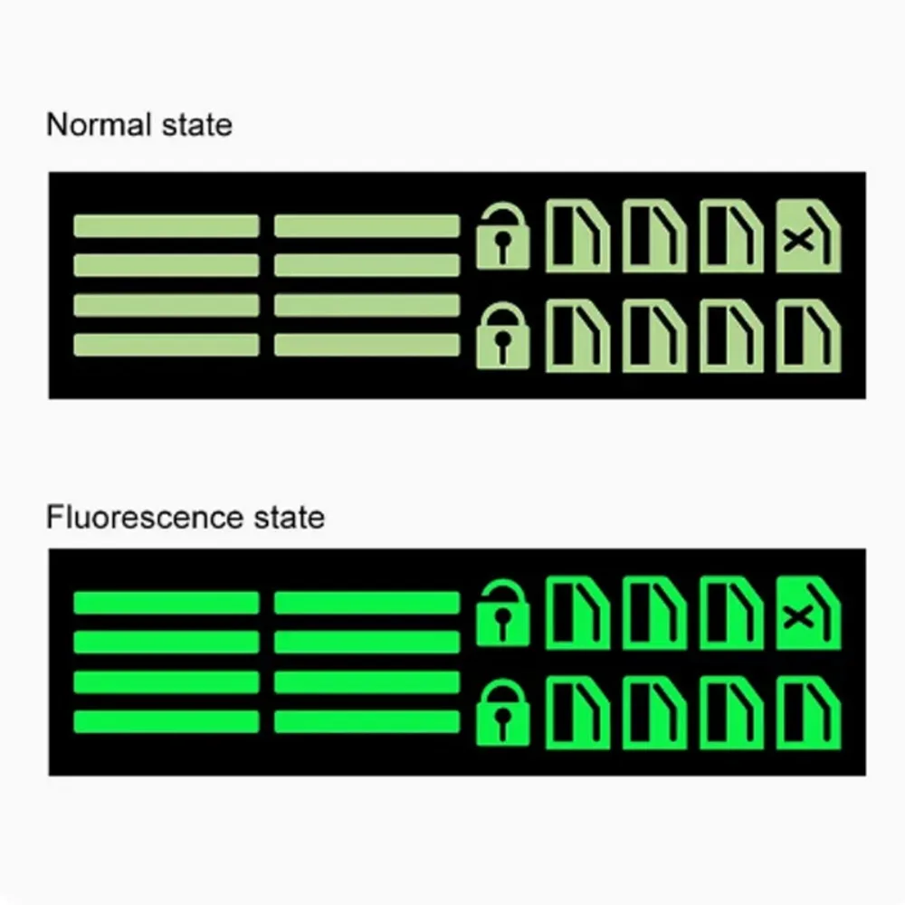 

Night Glowing Car Button Luminous Sticker Waterproof Fluorescent Car Switch Fluorescent Decals Universal Wear-resistant