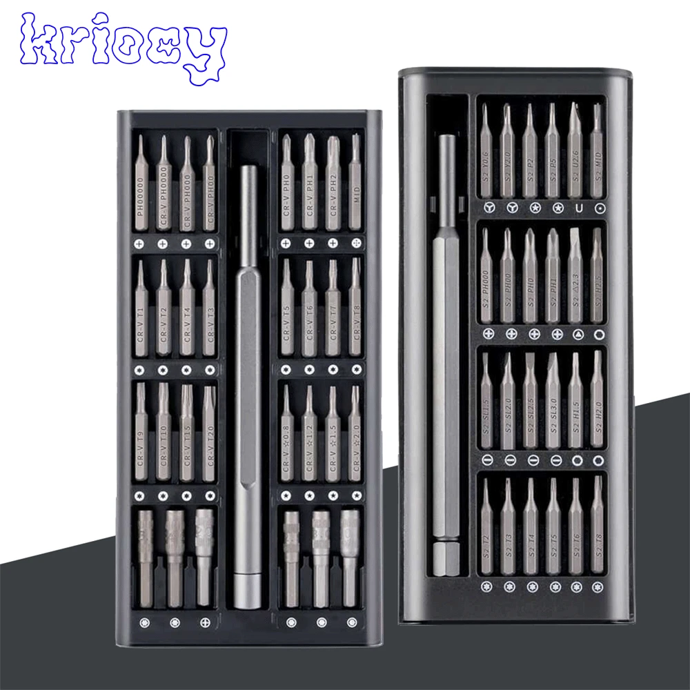 Magnética Chave de Fenda Conjunto com Alça Parafuso Bits Ferramentas para Xiaomi Iphone pc Multifunções Profissional Kit Ferramenta de Reparo 63 25 em
