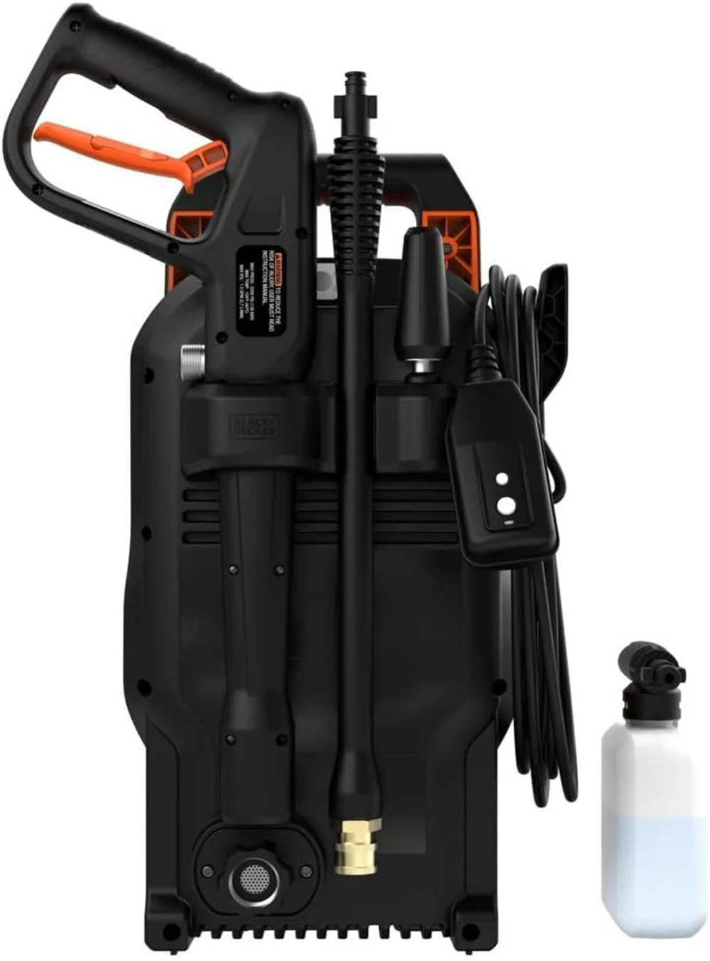 Electric Pressure Washer, Cold Water, 1700 PSI, 1.2 GPM for Outdoor Cleaning Tasks