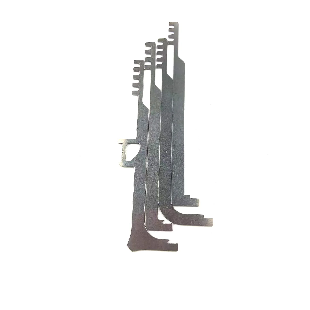 4pcs Stainless Steel Lock Tension Wrench with Comb Lock Picking,Multi functional Locksmith Portable Tools