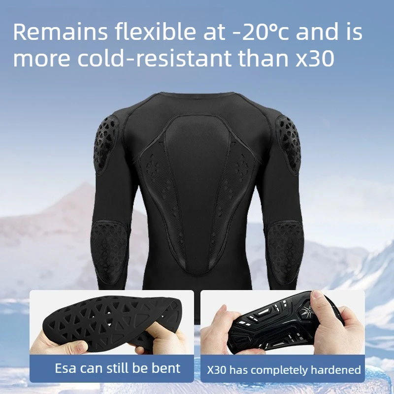Ski Protective Suit for adults, Low Temperature Resistant Impact Shorts & Vest, Inline Hip Knee Pads Protective Gear for Skiing