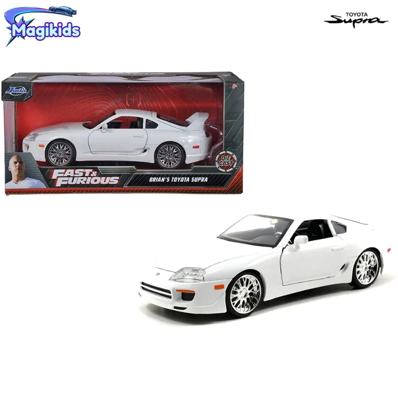 

1:24 Fast and Furious Brian 1995 Toyota Supra Collectible Figures & Vehicles JDM Drift Street Cars Metal Case Original J32