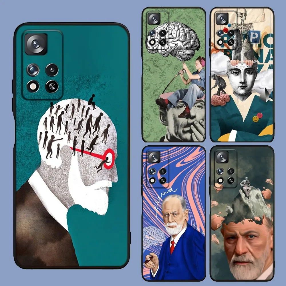 Sigmund psychoanalysis Freud  Phone Case For Samsung Galaxy A13,A21s,A22,A31,A32,A52,A53,A71,A80,A91 Soft Black Cover