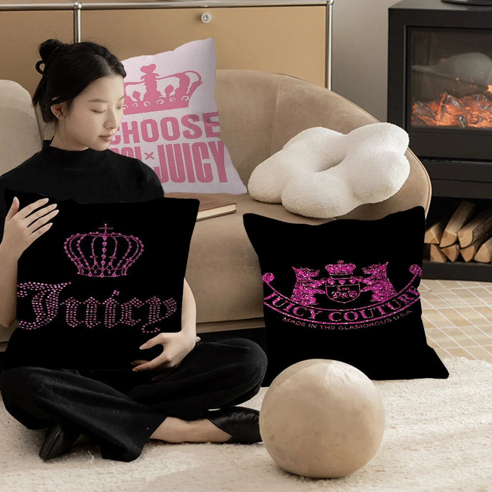 

J-Juicy C-Couture Classic Vintage Cushion Cover Inches Farmhouse Decor Home Throw Pillow Covers For Couch Decorations