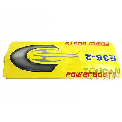 E36 High Speed Prepainted Yellow Electric Racing KIT RC Boat Hull Only for Advanced Player Toucan for Adult Water Game TH02650