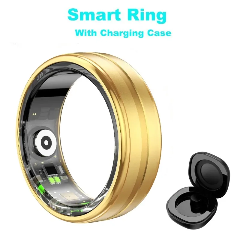 

For Xiaomi New Health Smart Ring Men Women, Heart Rate and Blood Oxygen Monitor IP68 5ATM Waterproof Multi-sport Mode Smartring