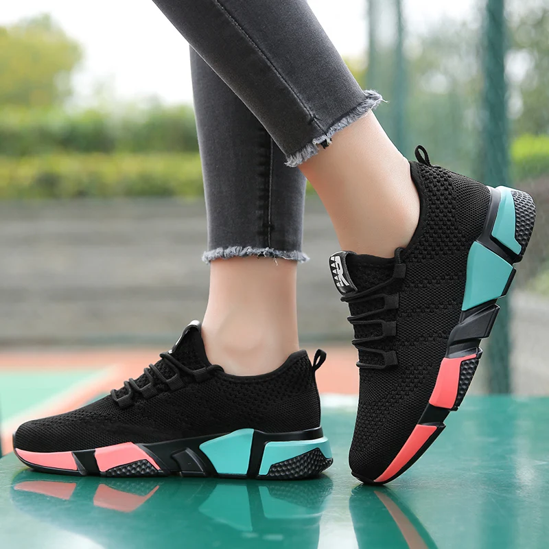 Women Shoes Fashion Casual Shoes for Women Breathable Walking Mesh Flat Shoes Woman Tenis Feminino Female Shoes Plus Size 42