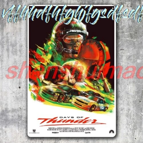 Days Of Thunder Tom Cruise Movie Metal Poster Tin Sign 20x30cm sign