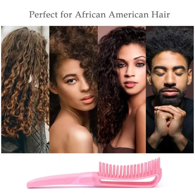 WANMEI Detangling Hair Brush Scalp Massage Hair Comb Detangling Brush for Curly Hair Brush Detangler Hairbrush Women Men Salon