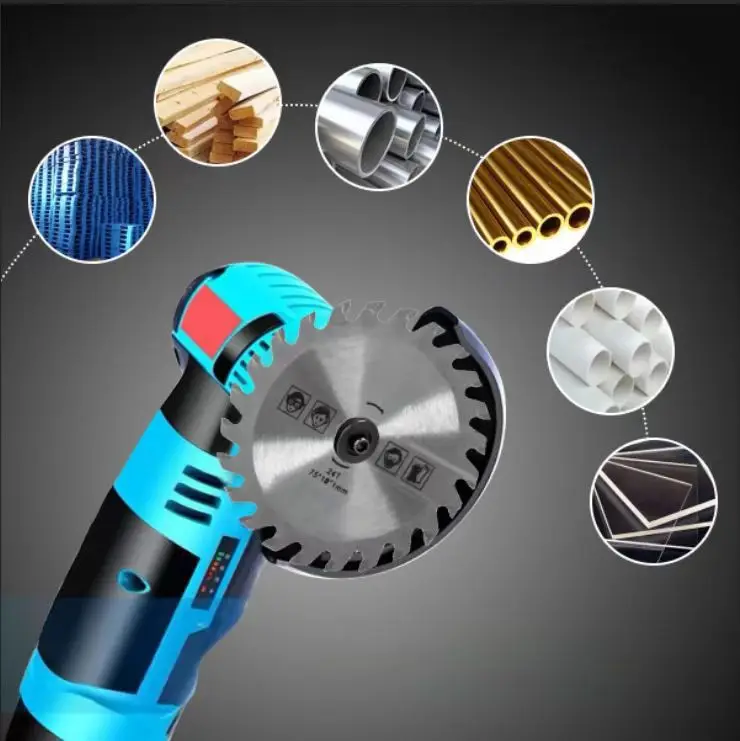 75mm 3インチ合金木材切断鋸刃、リチウム電動チェーンソー、ミニアングルグラインダー切断機用固定刃