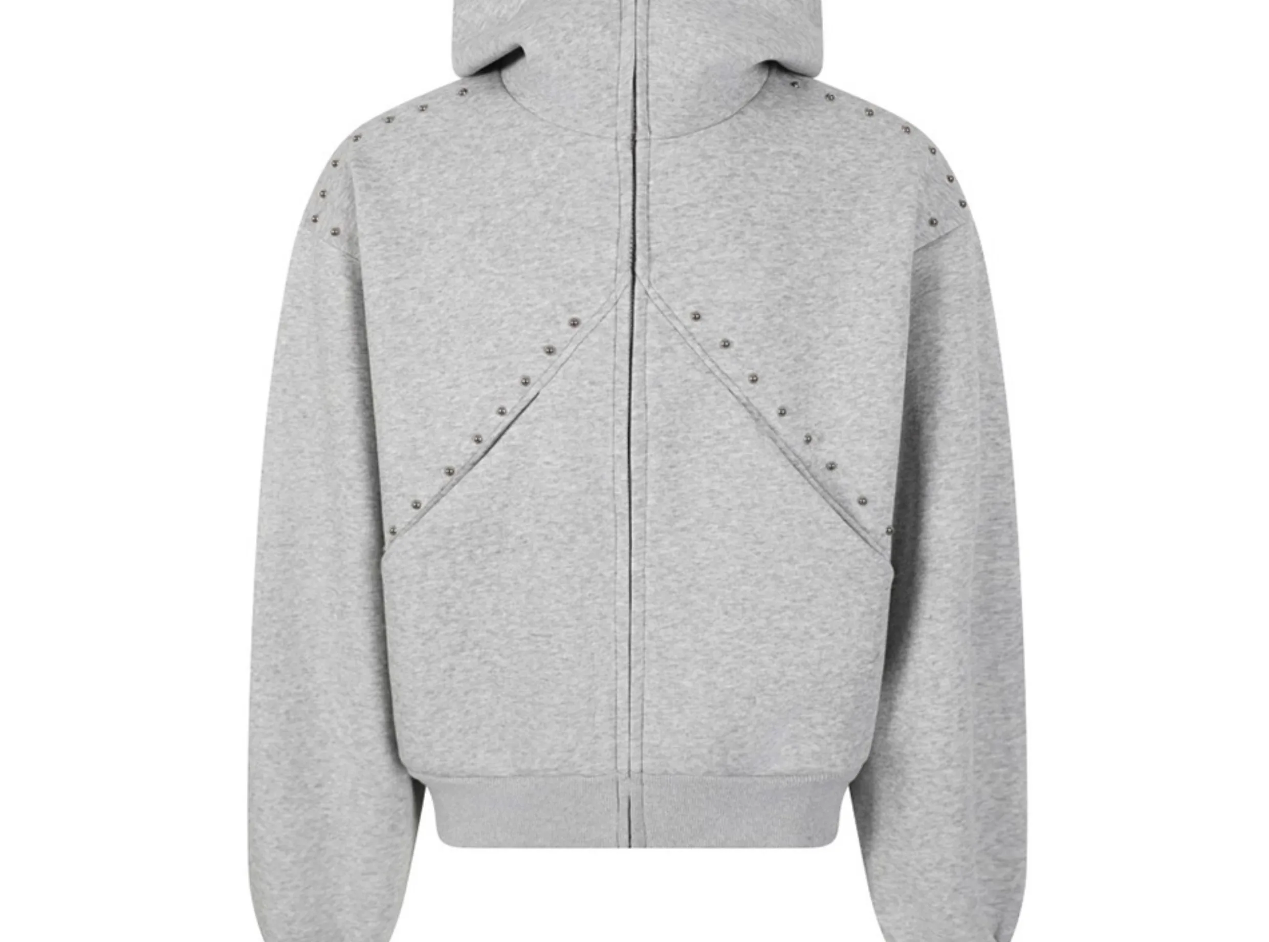 Y2K Subculture American High Street Kartun Rivet Zipper Cardigan Sweatshirt untuk Wanita Jaket Kasual Longgar Trendi