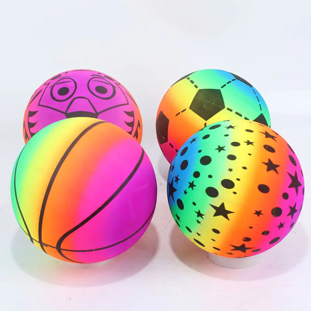 6Pcs Inflatable Beach Balls Colorful PVC Play Ball for Pool Water Games Kids Children Adult Outdoor Indoor Recreation Fun