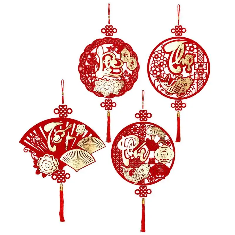 1 pz ornamenti nodo cinese buona fortuna ornamento cinese primavera ornamento da parete 2024 nodo cinese ornamento personaggio vietnamita