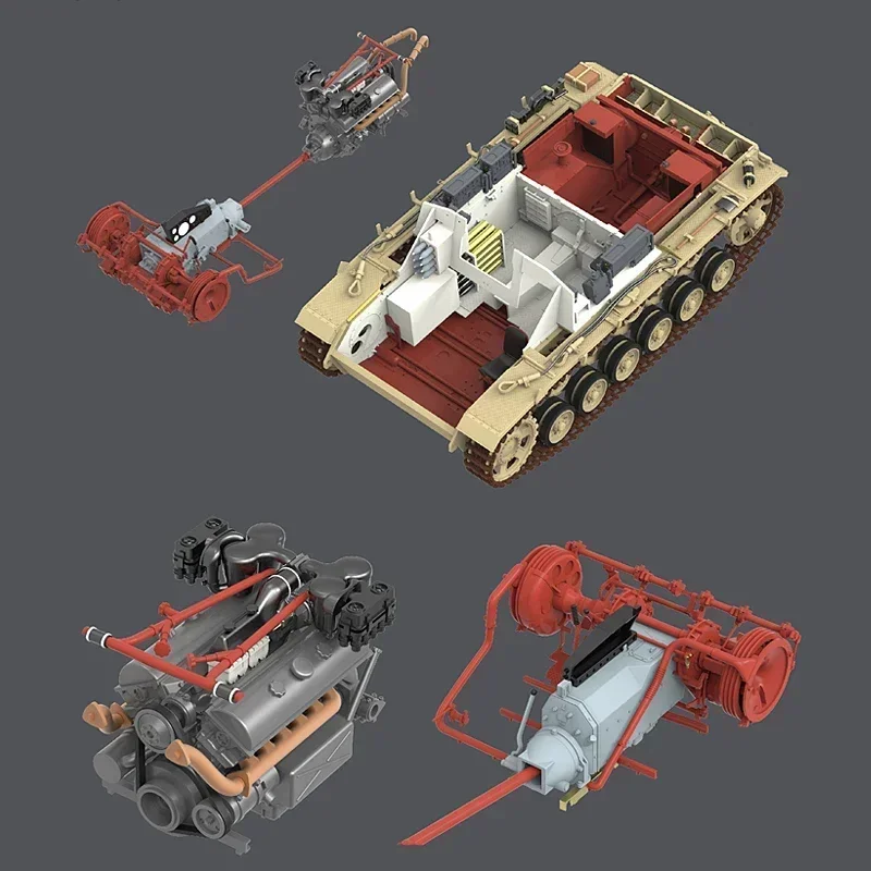 1/35 رايفيلد RM-5088 StuG.III Ausf.G لاحقًا الإنتاج (النسخة الداخلية الكاملة) مقياس التجميع لتقوم بها بنفسك اللعب أطقم منمذجة