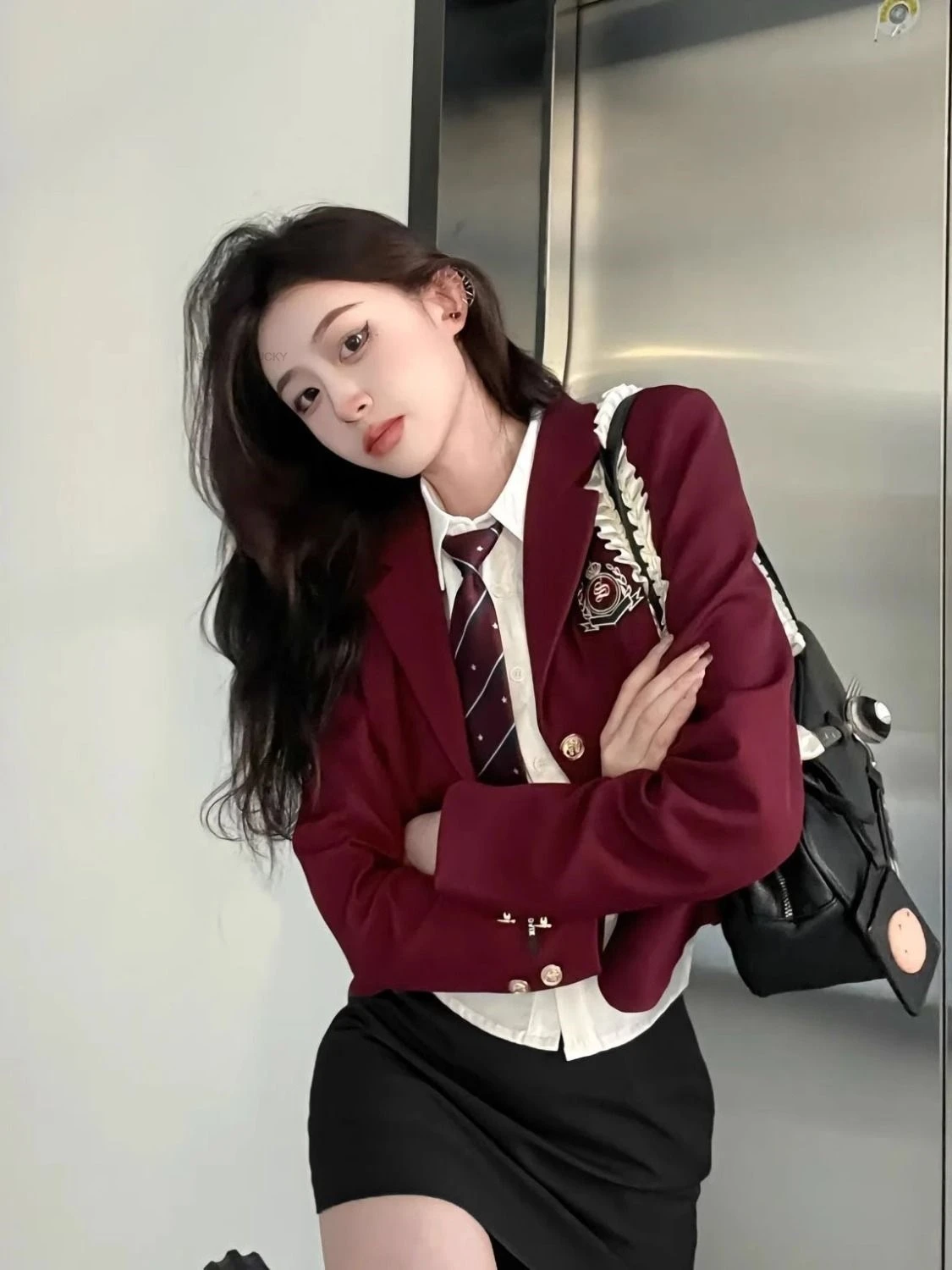 

Autumn Winter New Japan Korea Style School Uniform Jk Uniform Japanese Red Sexy College Style School Uniform Suit