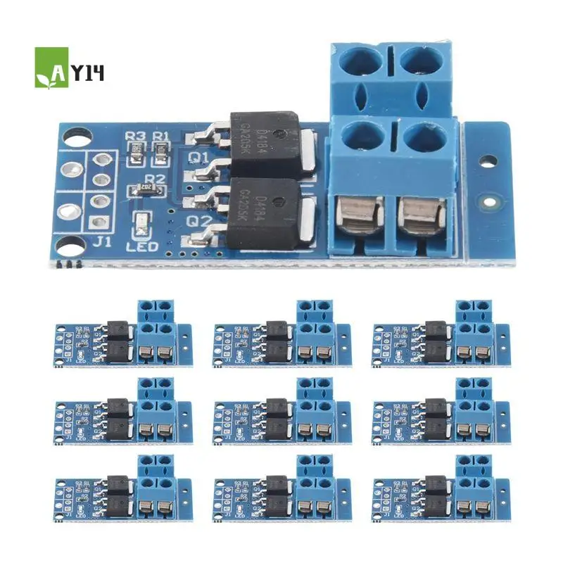 

AY14 -10PCS DC 5V-36V 15A(Max 30A) MOSFET MOS FET Trigger Switch Driver Module 0-20Khz PWM Regulator Control Panel