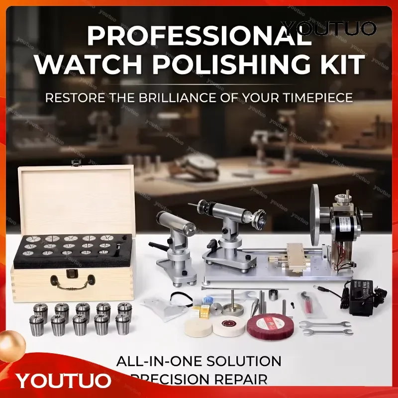 Watch Repair Tools for Polishing Chamfering Grinding Wire Drawing Fixing Small Scratches Creating Arc Wire Drawing