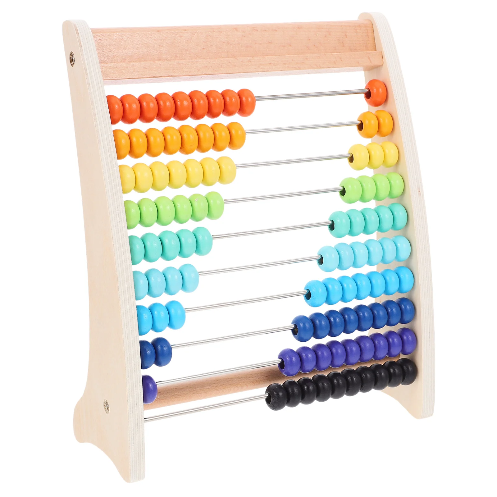 1Set Kinder Mathematik Lernen Abacus Holz Berechnung Werkzeug für Zahlenerkennung Farbe Kognitive Lernspiel Vintage Stil
