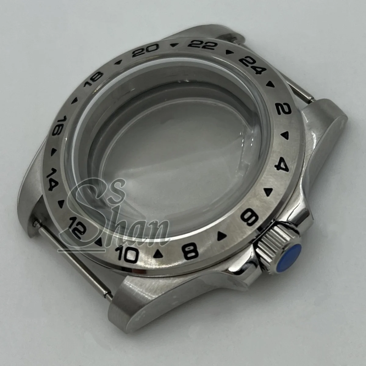 40mm stainless steel case with arched coated glass 24-hour fixed bezel suitable for NH35 NH34 PT5000 ETA2824 movement components