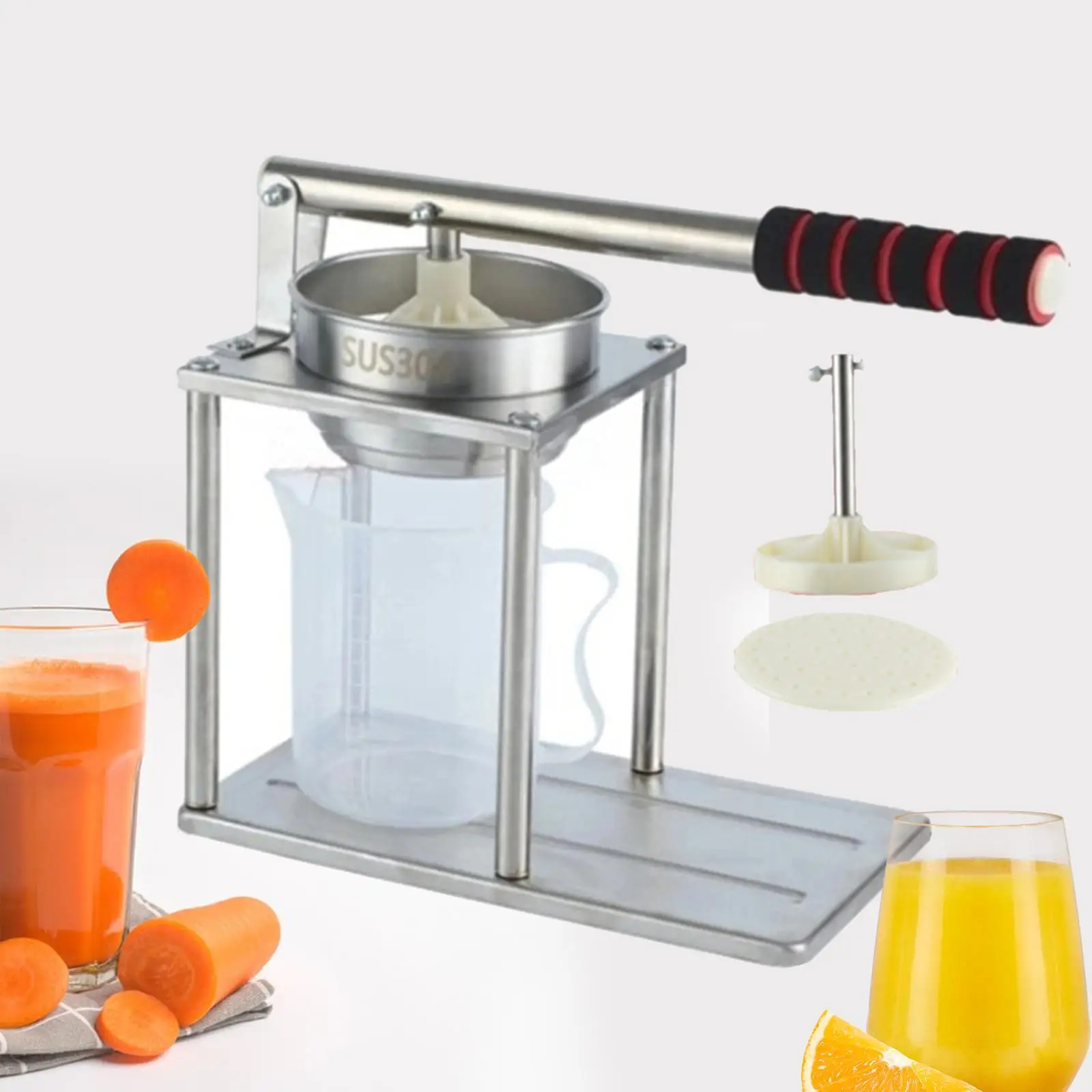 

Hand Press Juicer Machine Juice Extractor Maker Kitchen Gadget Lemon Grape Fruit Squeezer Extracting Juices Fruit Lemon Lime