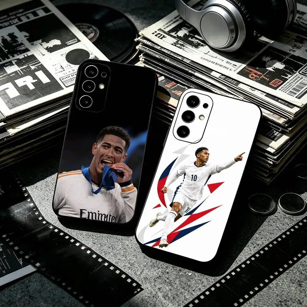 Football J-Jude B-Bellinghams  Anti-drop Soft Silicone Case for Samsung S26 S24 S23 S22 S21 Ultra Plus FE Lite Black
