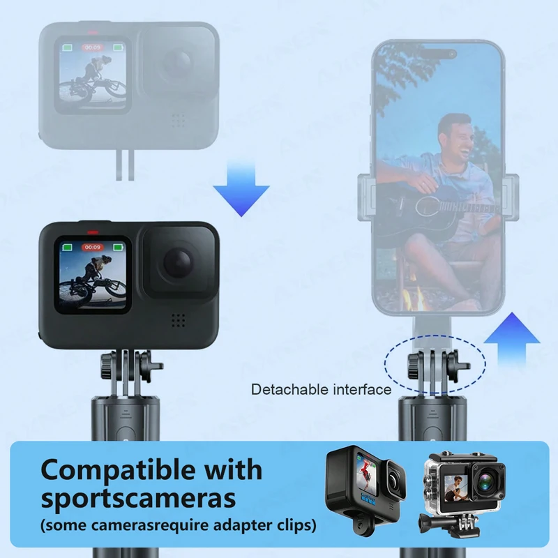 جديد F15 مع جهاز تحكم عن بعد لاسلكي 68 بوصة عصا سيلفي الهاتف سطح المكتب حامل ثلاثي القوائم آيفون أندرويد الهاتف الذكي اطلاق النار مدونة فيديو