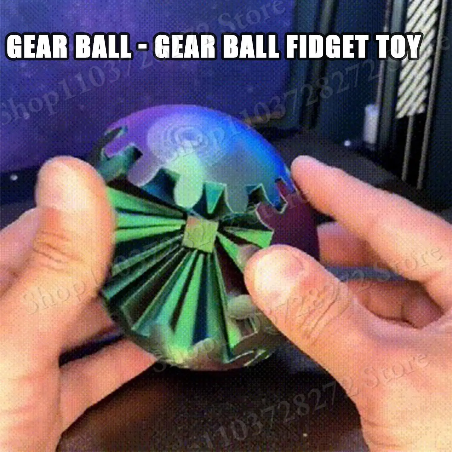 2024 New 3D Printed Gear Ball Fidget, Gear Sphere Deformation Gear Desk Toy per Stress e ansia rilassante fidget Toy