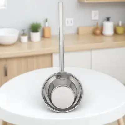 

1pc Stainless Steel Water Ladle Long Handle Large Scoop Extended Kitchen Bailer Smooth Surface Easy Clean Durability Scald