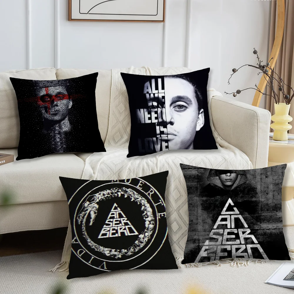 C-Classic Singer Canserbero cushion cover Living Room Accent Couch Back Support Square Lounge Restful Nap Companion Pillow Case