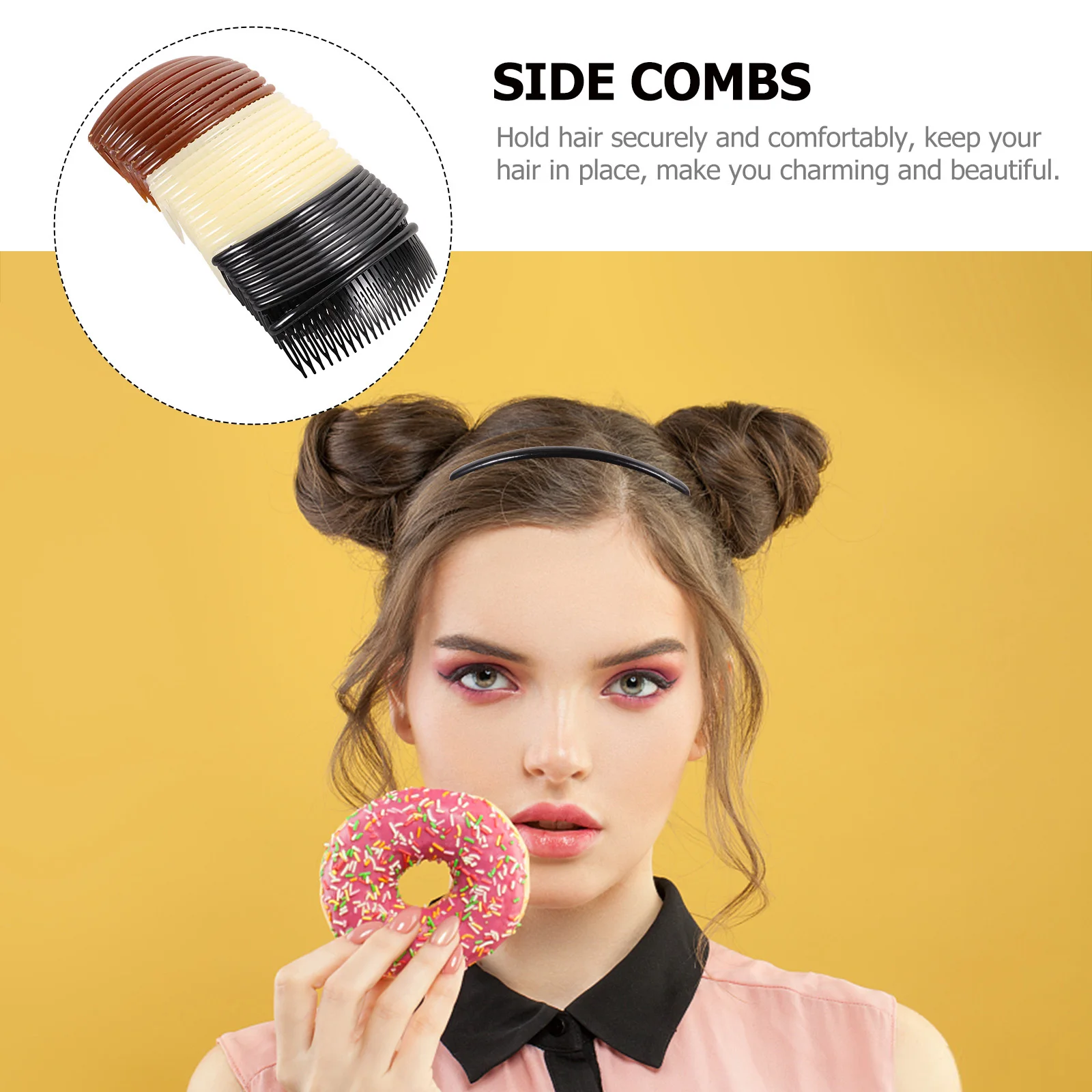 

30 шт., женские боковые расчески для волос, элегантные заколки для укладки волос, надежная фиксация для очаровательного образа, набор аксессуаров для самостоятельного изготовления