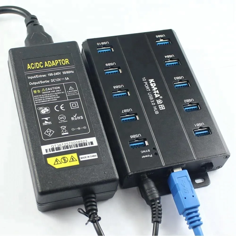 

Support 5Gbps MTT custom powered switch charger industrial charging station sync usb 3.0 hub 10 port
