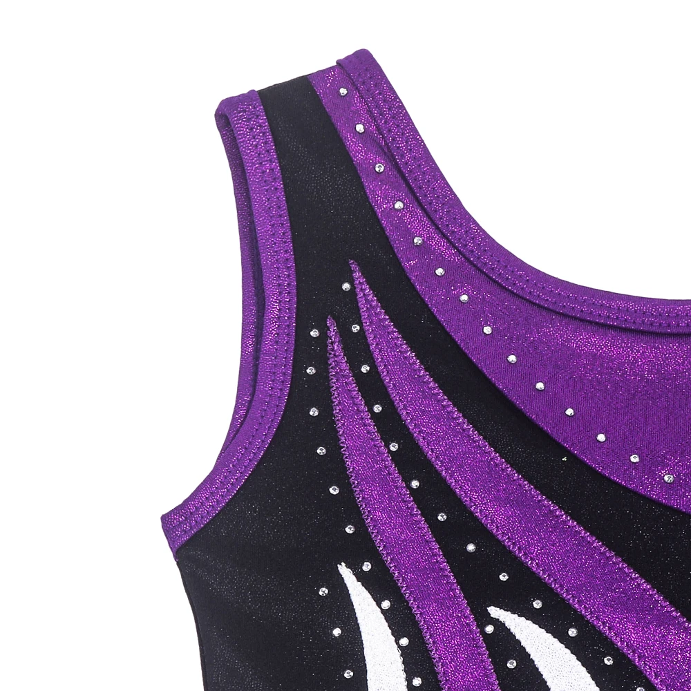 Leotard for Toddler Girls Gymnastics Shorts Sparkle Biketards One Piece Dance Practice Clothes Kids Sleeveless Outfit