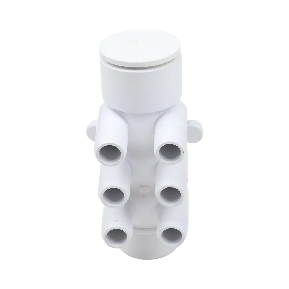 PVC Water Distributor Spa Water Manifold For Relaxing In Bathtub Easy Installation Balanced Distribution Six Port Design