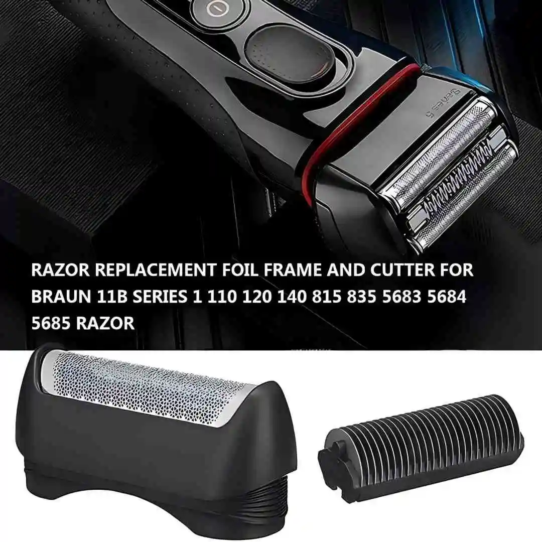 Brangdy 11B Shaver Foil and Cutter Head Compatible with Braun Series 1 110 120 130 130S 140 150 5682 5684 5685 Electric Shaver view 2