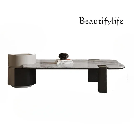 

pg45Slate combination coffee table size square light luxury living room home high-end minimalist new model