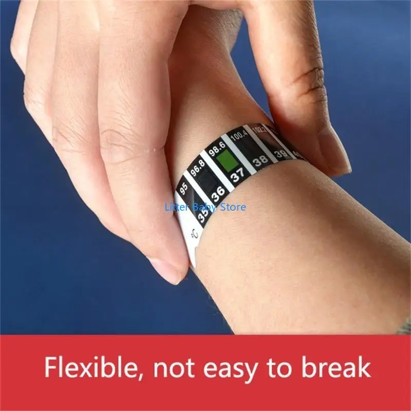 N80C Forehead Thermometer Strips Kid Fever Stickers Safety Fever Strips