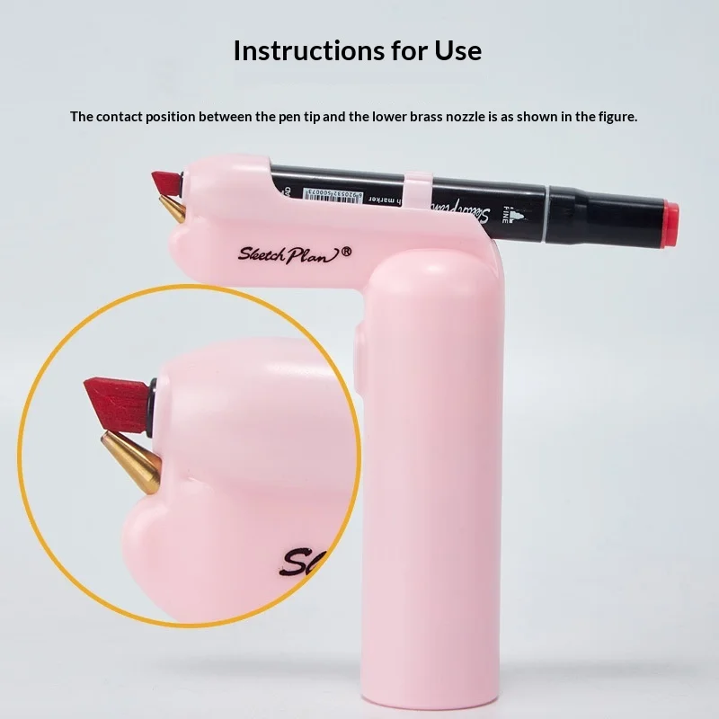 Mark Pen Spray Gun Painting and Printing Multifunctional Figurine Model Coloring and Printing Set Rechargeable Portable Tool