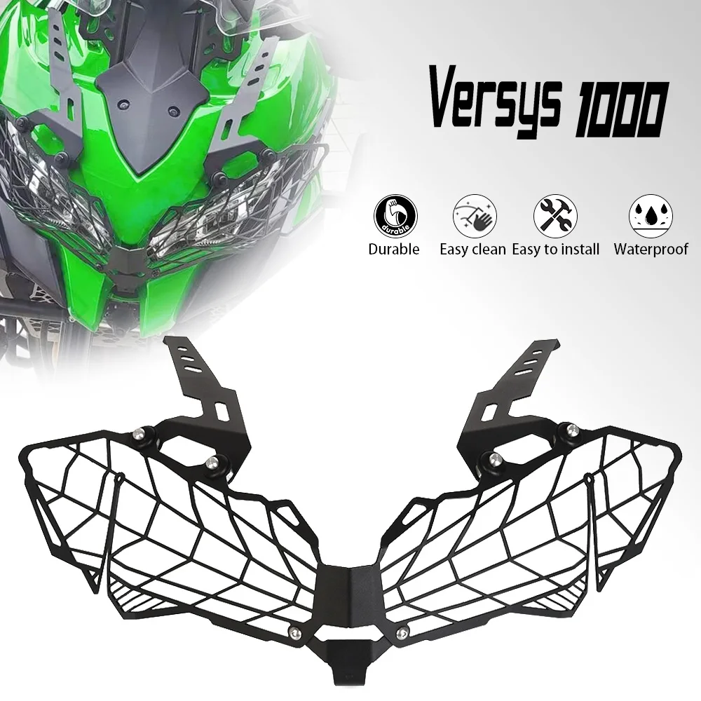 

Versys 1000 Motorcycle FOR Kawasaki VERSYS1000 KLE1000 2019 2020 2021 Headlight Grill Guard Protection Cover Protector 2024 2023