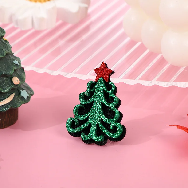 30 Stück Weihnachts-Santa-Weihnachtsmann-Rentierkopf-Hut, gepolsterte Applikationen für Haarspangen, Accessoires, Hüte, Taschen, Dekorationsaufnäher – Detail 5