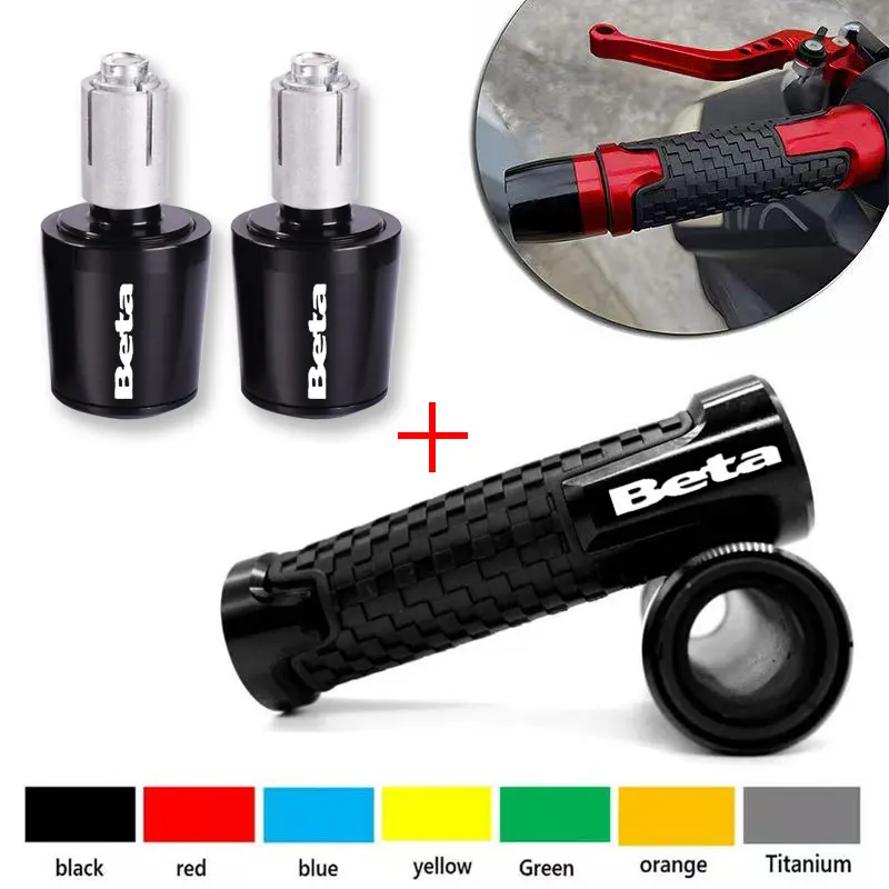 Puños de manillar CNC con tapones para Beta Evo 250 300 80 Junior Senior RR 125 200 350 390 430 450 480 2T SM 4T LC 50